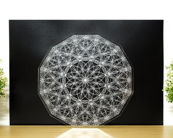 Co-Creation Lotus Crystal Grid: Sacred Geometry Altar Decor