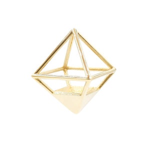 Octahedron Pendant - Platonic Solid - Sacred Geometry Pendant - Sacred Geometry Art - Spiritual jewelry | silver jewelry, gold jewelry