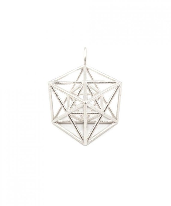 3D Metatron Cube Pendant - Size S: Sacred Geometry Spiritual