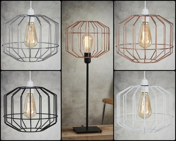 white metal light shade