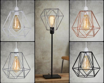Retro Metal Pendant Cage Ceiling Light / Lamp Shade, Vintage Industrial Style, Ideal For Kitchen, Dining, Bars, Restaurants