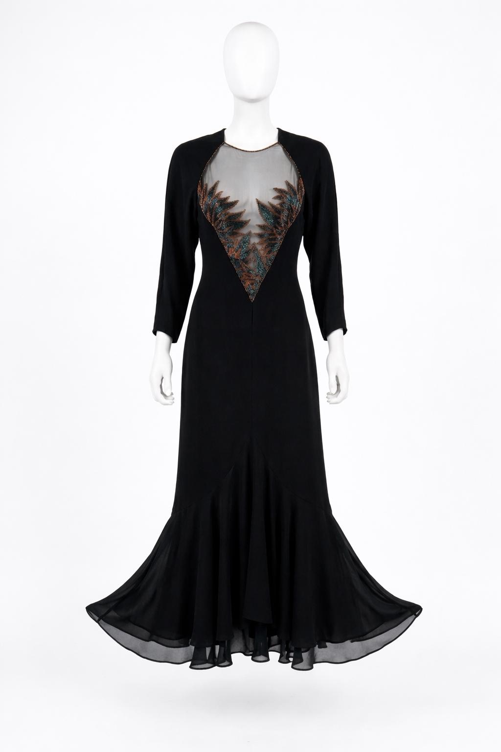 black long dress cotton Ocean+Main | Black Gauze Dress with Pockets