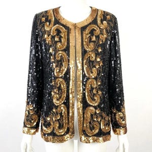 Vintage Sequin Jacket - Etsy