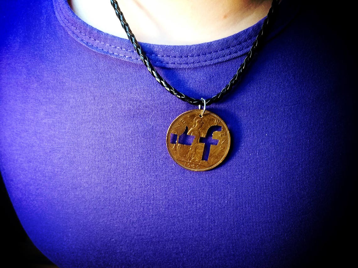 Facebook Jewellery Facebook Jewelry Facebook Necklace Etsy