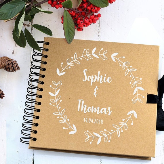 Personalised Scrapbook Wreath Photo 