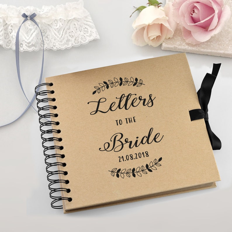 Letters to the bride scrapbook personalised wedding etsy