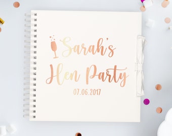 Hen Do / bachelorette / Party Personalised Scrapbook / Photo Album