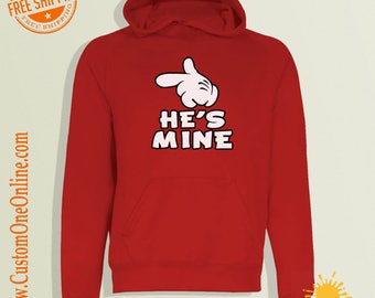 HE IS MINE (White), Hoodie