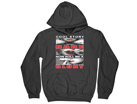 Smoking girl sweatshirt sale