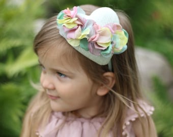 ?HP? Floral Fascinator Headband Hair Accessory Fascinators Hat for Women Tea Party Headband Wedding Flower  main image 4