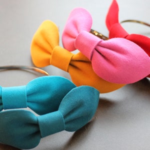 Big Bow Headband, Pink Large Bow Headpiece, Big Felt Bow, Large Colorful Bows, Adult Hair Accessories, Beach Hair Accessories,Beach Headband