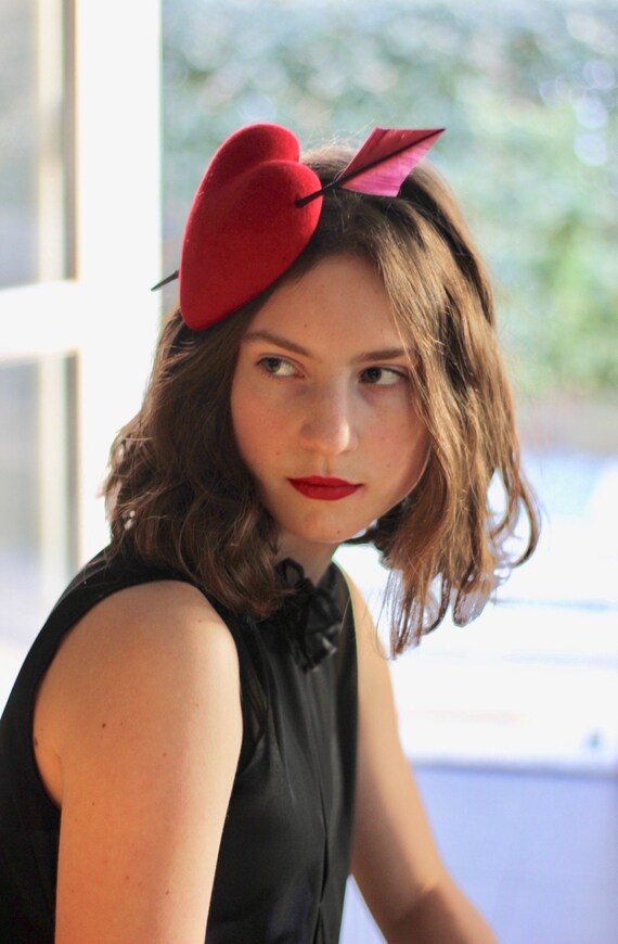 Red Heart Fascinator Fascinator 