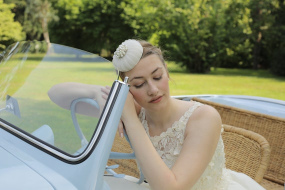 Wedding Hat Pearl Wedding Fascinator 