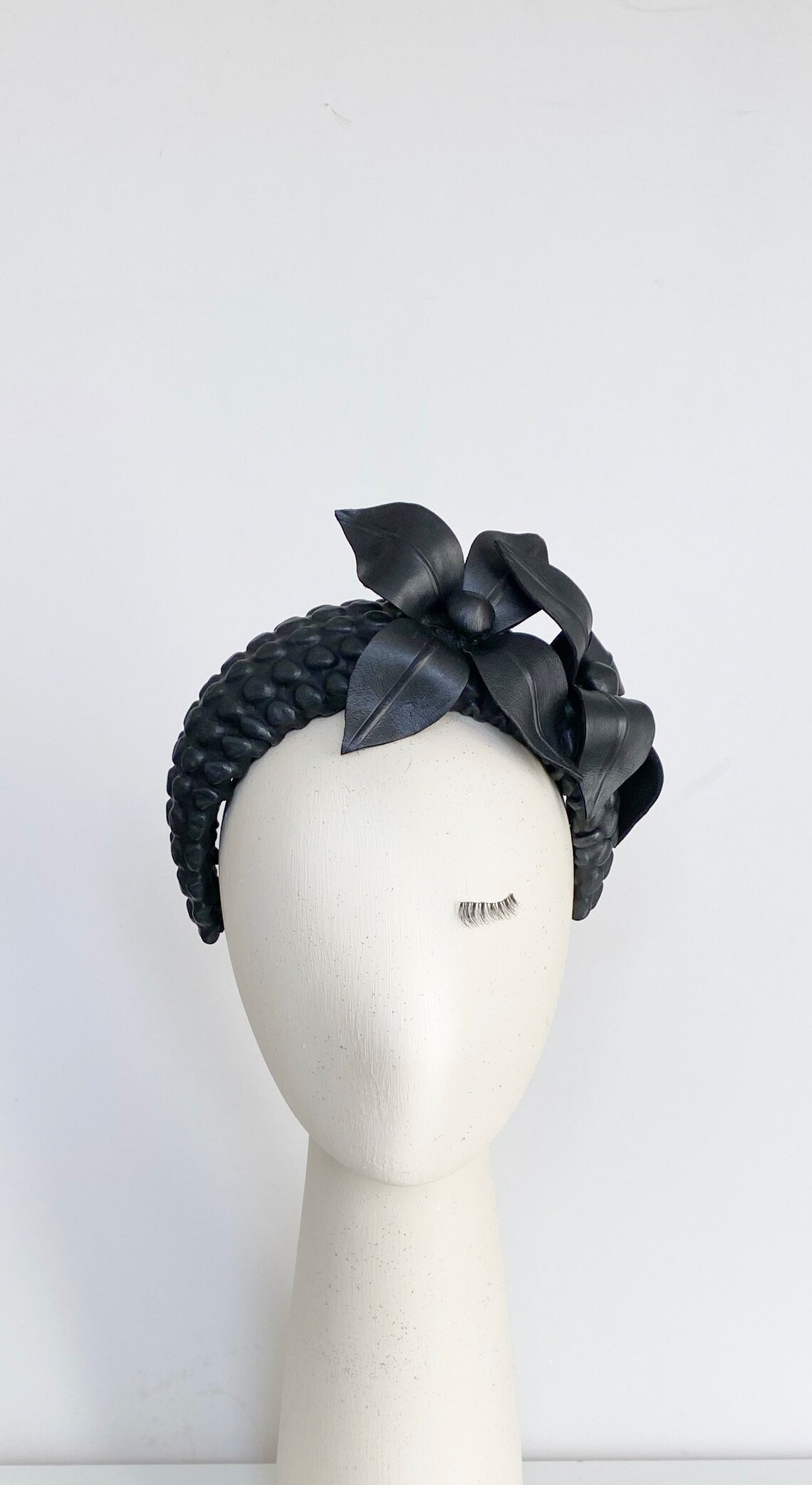 Blue Leather Wildflowers Headpiece main image 1