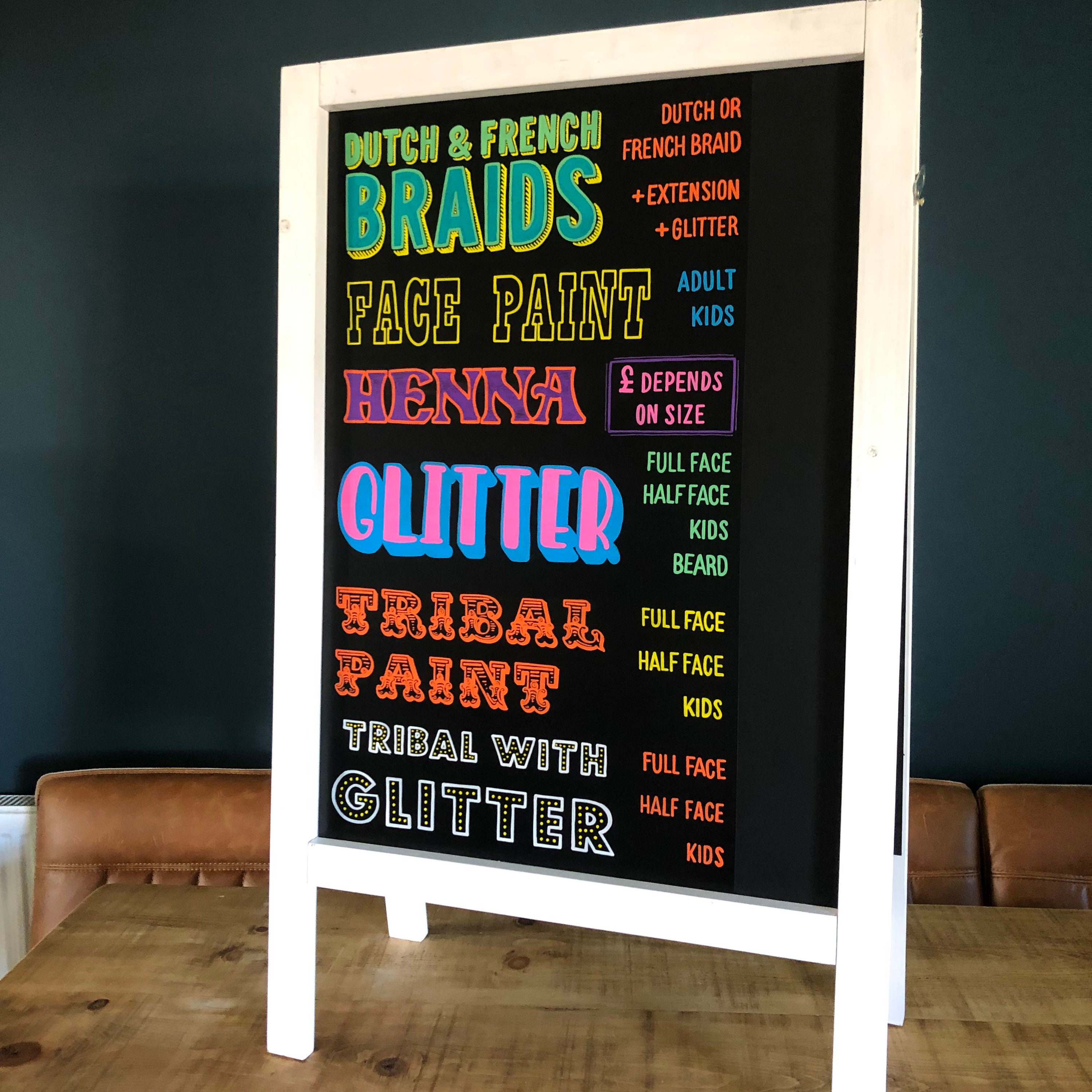 Custom Handmade Blackboards Signs, Made to Order, Personalised