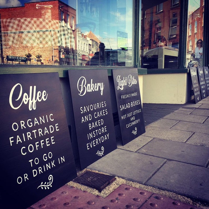 Customised Advertising Blackboard Chalkboard Signs Etsy UK