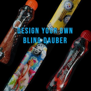 Your design. Custom bingo dauber. bingo dauber. Bling bingo gift. Glitter bingo dauber.  Personalized bling bingo daubers. Bingo marker.