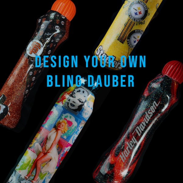 Your design. Custom bingo dauber. bingo dauber. Bling bingo gift. Glitter bingo dauber.  Personalized bling bingo daubers. Bingo marker.