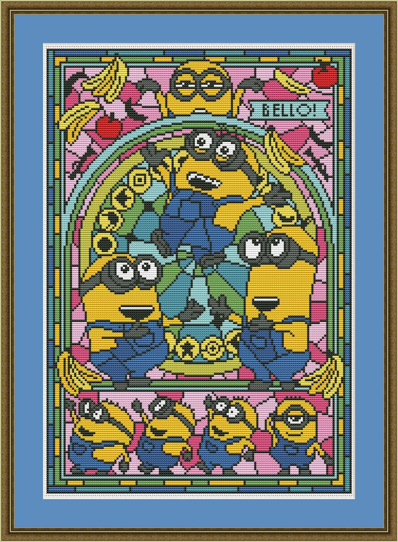 Cross Stitch Pattern sg027 Minions. Despicable Me | Etsy