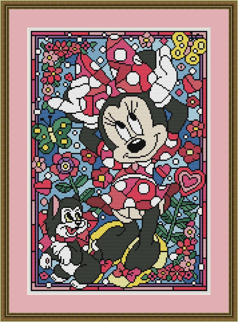 Disney cross stitch pattern SG016 Minnie Mouse Etsy