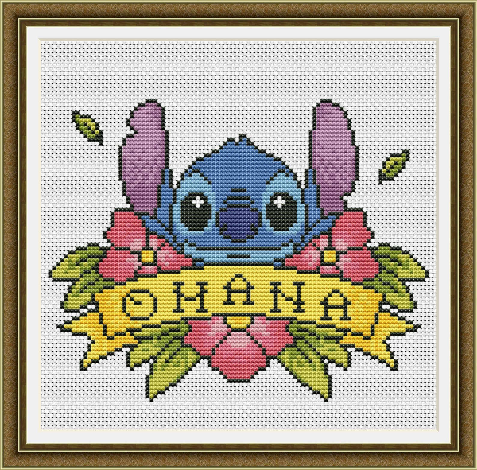 Disney cross stitch pattern DO015 Lilo and Stitch | Etsy