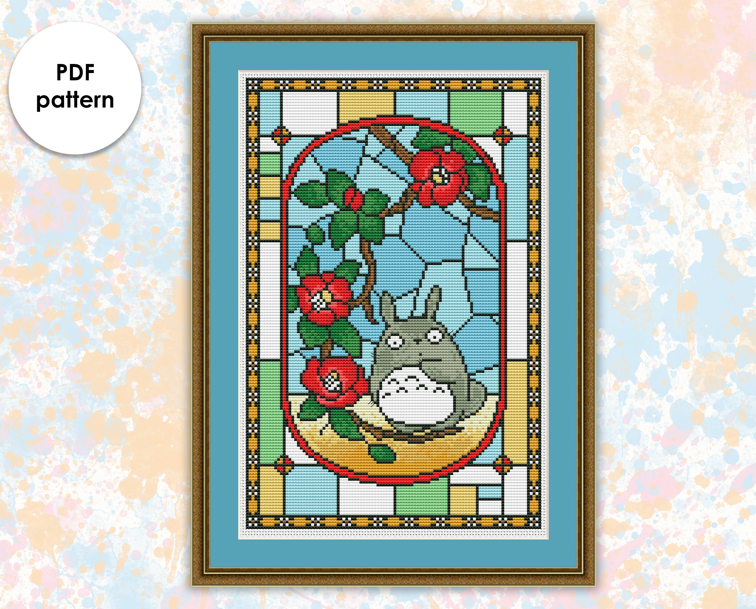 Cross Stitch Pattern Pdf Mc001 My Neighbor Totoro Etsy