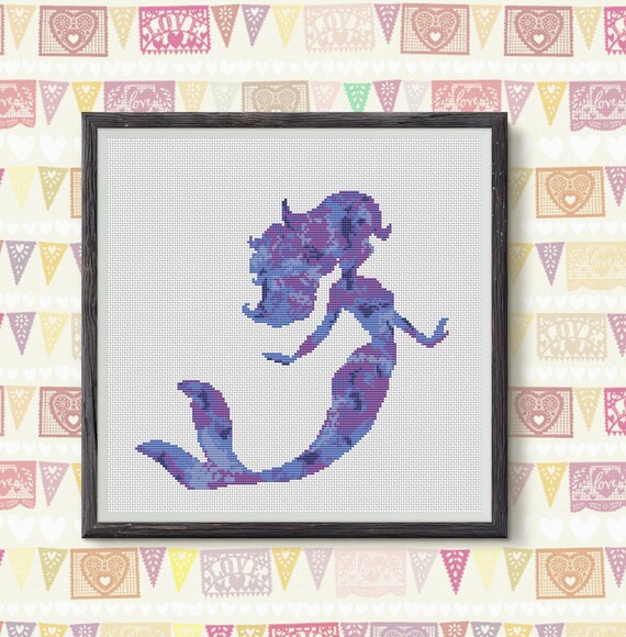B//W Cross Stitch Chart BUY 1 GET 1 HALF PRICE 12 Little Mermaid