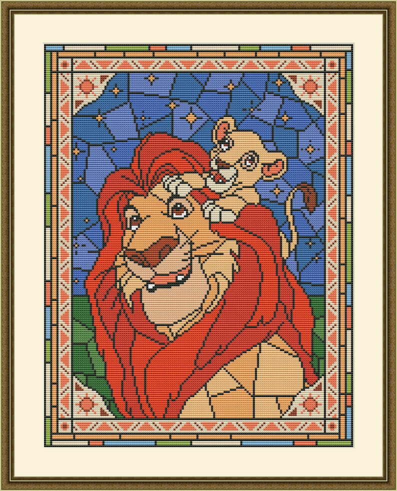 Disney cross stitch pattern SG022 The Lion king 2 Etsy