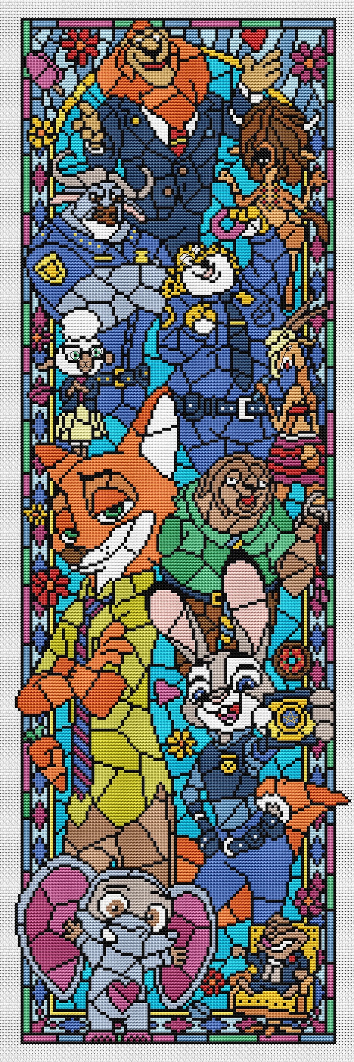 9 en 1 modèles de point de croix Disney en pdf. Motif de point Etsy