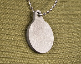 Titanium Military Dog Tag, Hypoallergenic Pet Tag, Engraved Medical Alert