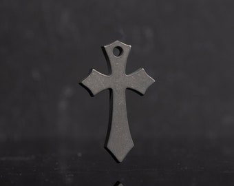 Titanium Cross, Hypoallergic Christian Custom Accessory, Necklace or Keychain