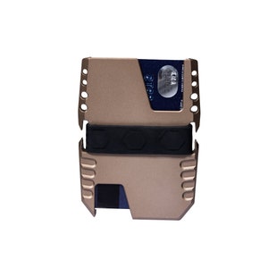 Design EDC Minimalistische Geldbörse von CALTI, RFID-Schutz, Herren-Portemonnaie, Visitenkartenhalter, Vordertasche, taktische Geldbörse, Militär