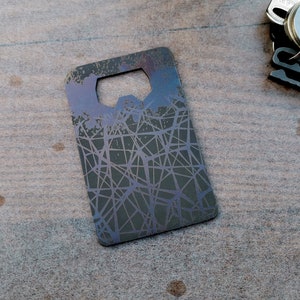 Kundenspezifische Titan RFID-blockierende Karte von Calti, edc, jeden Tag tragen, titanium edc, taktisches edc, rfid Protect, Bisiness Card, Multitool