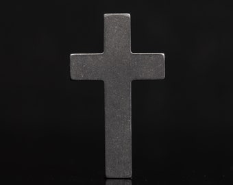 Titanium Cross, Hypoallergic Christian Custom Accessory, Necklace or Keychain, Christian Gift