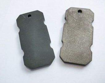 Thick Titanium Tag, Military Badge, Hypoallergenic Medical Alert