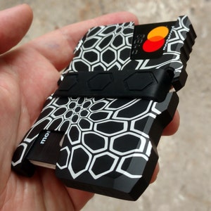 Carteira tática EDC minimalista fina da CALTI, proteção RFID, carteira masculina, porta-cartões de visita, carteira de bolso frontal, carteira tática