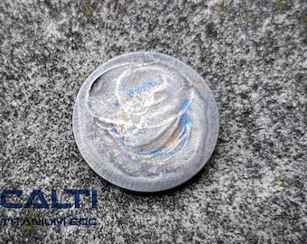 Titanium Worry Coin – Haptic Fidget EDC Keychain