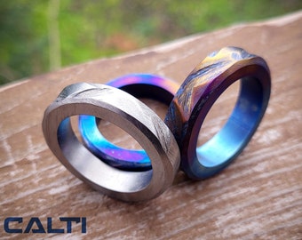 Custom Titanium Keychain Ring: Handcrafted EDC, Lightweight, Rustproof (36mm)