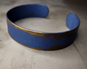 Custom Anodized Titanium Cuff Bracelet: Hypoallergenic Water-Resistant Design