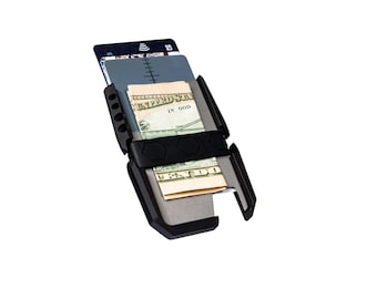 Aluminum Minimalist Wallet, RFID Blocking, Titanium Cover Plate