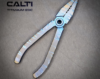 Titanium EDC Pliers from Calti for Jewelry Making, Wirework, Fishing and gift, rust proof and acid resistant EDC Pliers
