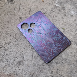 Kundenspezifische Titan RFID-blockierende Karte von Calti, edc, jeden Tag tragen, titanium edc, taktisches edc, rfid Protect, Bisiness Card, Multitool