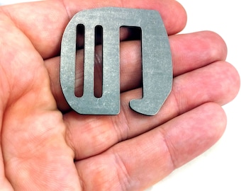 Titanium G Hook buckle 25mm, G shape Release Belt Buckle Tri Bar Buckles G Hook Adjuster Slider Fastener Bag Hardware Replacement Belt Hooks