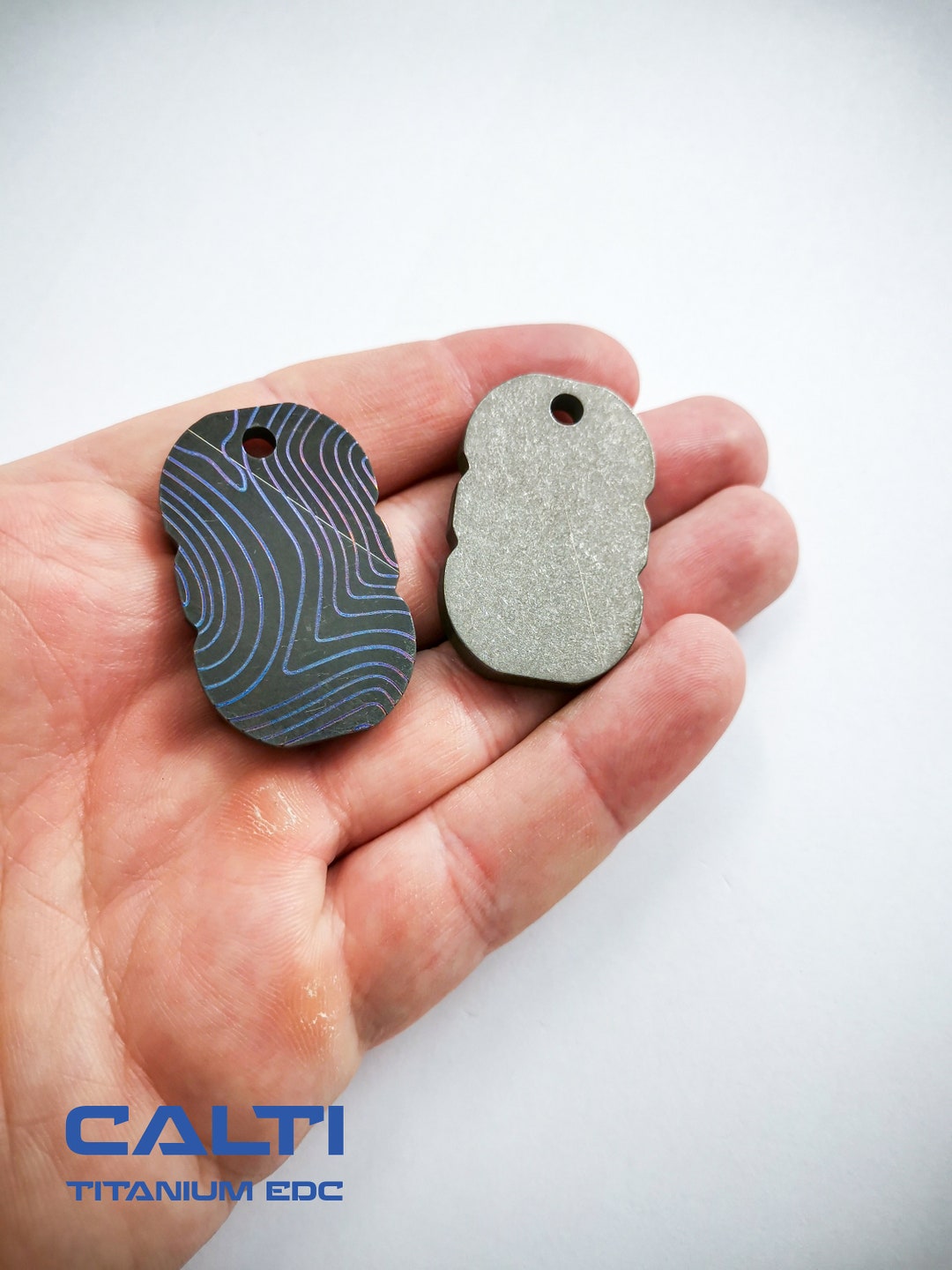 Thick Tiny Titanium Tag, Military Badge, Military Tag, Hypoalergic, Dog