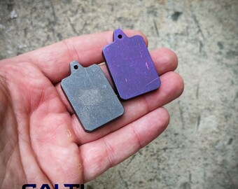 Thick Titanium Tag, Military Badge, Pet ID, Medical Alert, Hypoallergenic