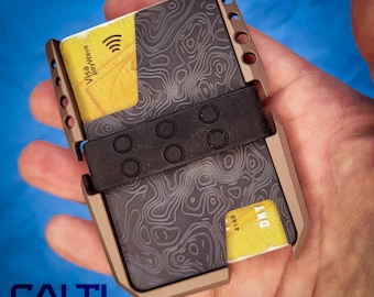 Titanium RFID Minimalist Wallet, Calti Tactical Card Holder