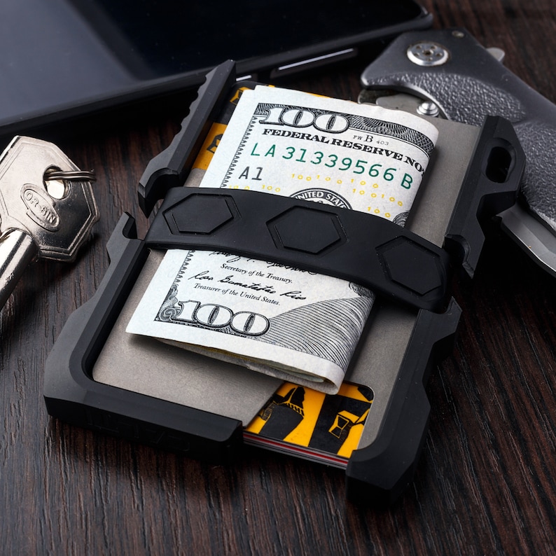 Tactical EDC Minimalist Slim Wallet by CALTI RFID Protect Etsy