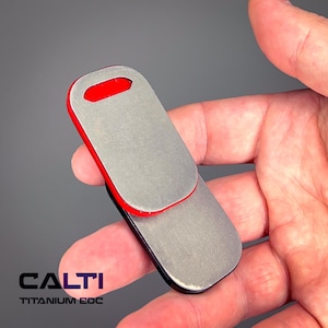 Titanium Magnetic Haptic Fidget Slider - Stress Relief EDC Tool