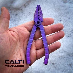 Titan EDC Zange von Calti für Schmuckherstellung, Wirework, Angeln und Geschenk, rostfrei und säurebeständig EDC Zange