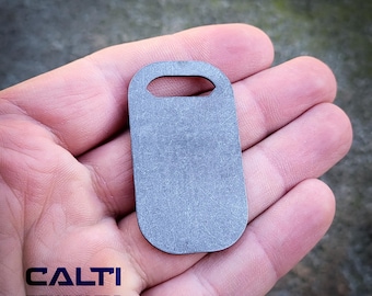 Hypoallergenic Titanium Tag: Military, Pet, Medical ID